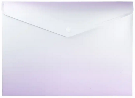 IDENA Dokumententasche PP weiß/lila DIN A4