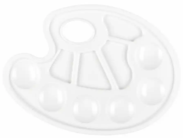 Idena Mischpalette aus Kunststoff weiß