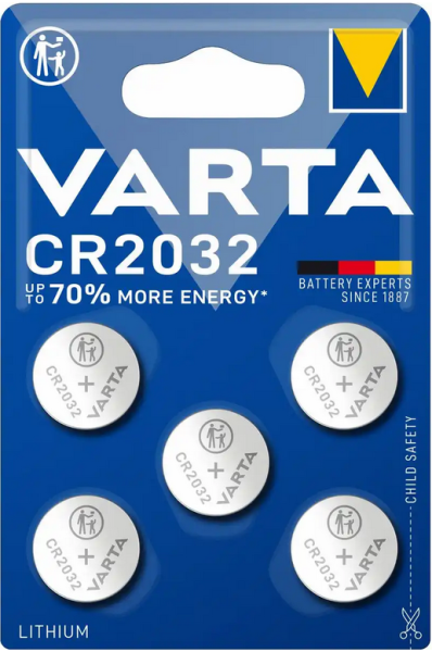 Varta Batterien Lithium Coin CR2032 5 Stück