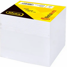 Idena Notizklotz geleimt 80g/m² weiß 9x9x9cm 800 Blatt