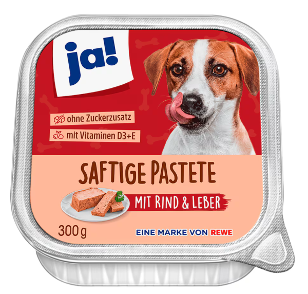 ja! Saftige Pastete mit Rind & Leber 300g
